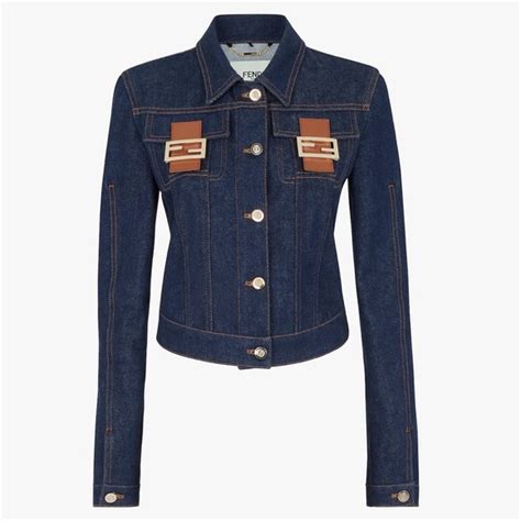 fendi jacket vintage|fendi denim jacket women's.